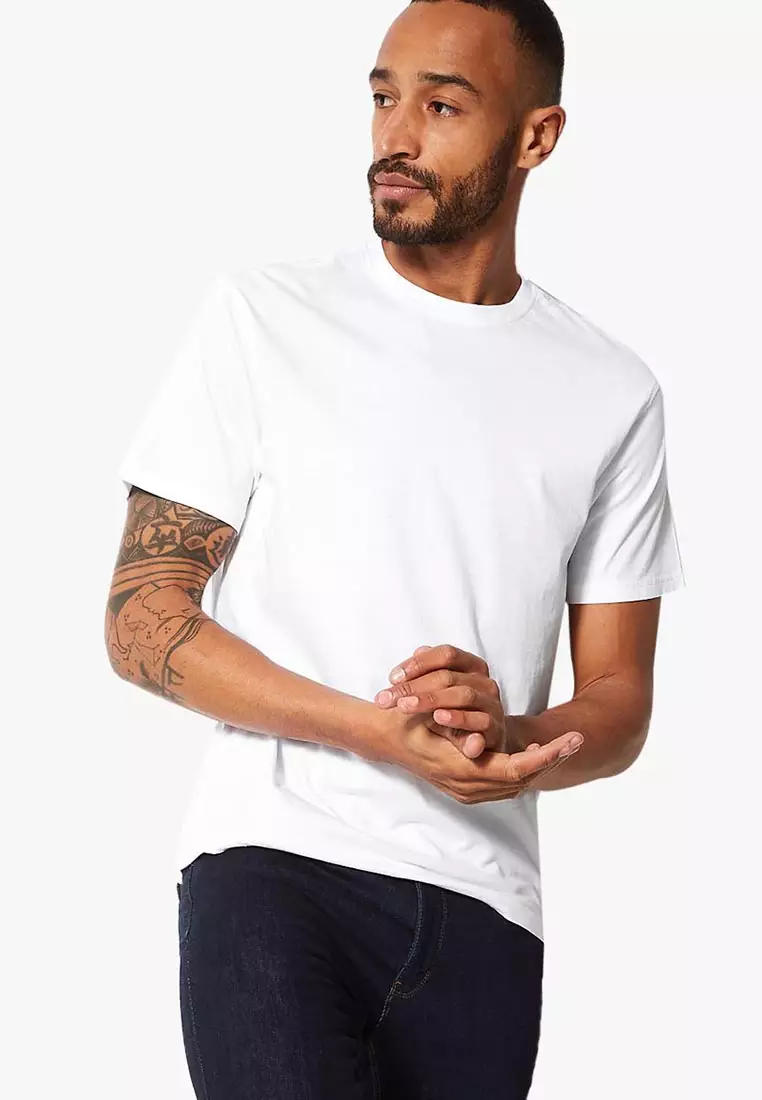 Marks and spencer white t sales shirts