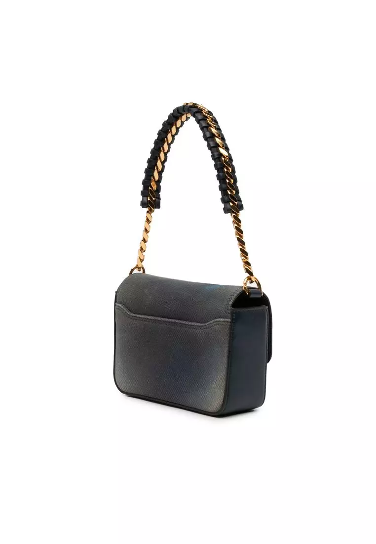 Pre-Loved Givenchy Chito Small 4g Graffiti Effect Canvas And Leather Satchel