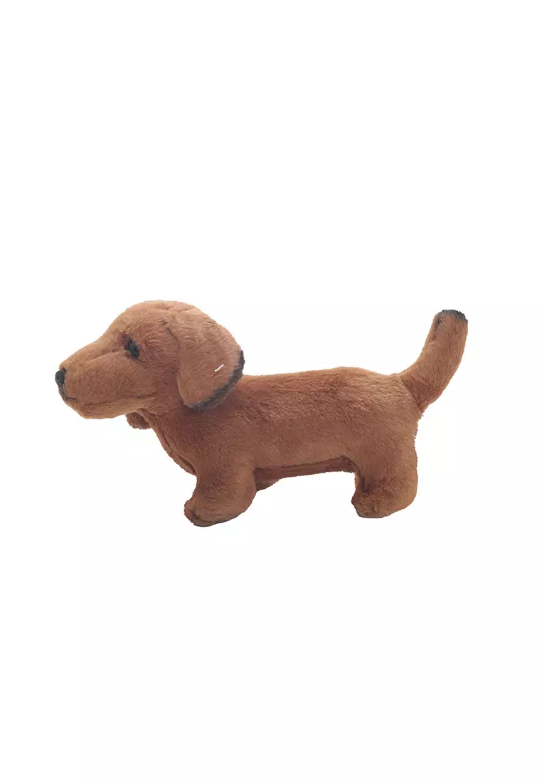 Boneka Binatang Animal Plush Anjing Dutchan Coklat 21x12 cm