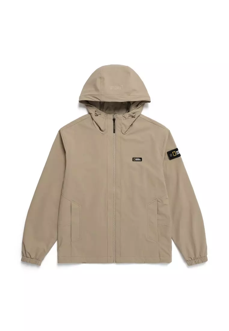 National Geographic Unisex ARCHELON Woven Stretch Hooded Zip