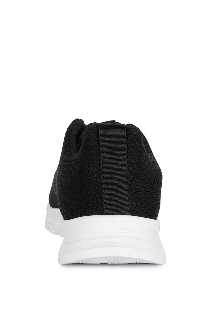 Sepatu Kets Kasual Tebal Pria Warna Hitam