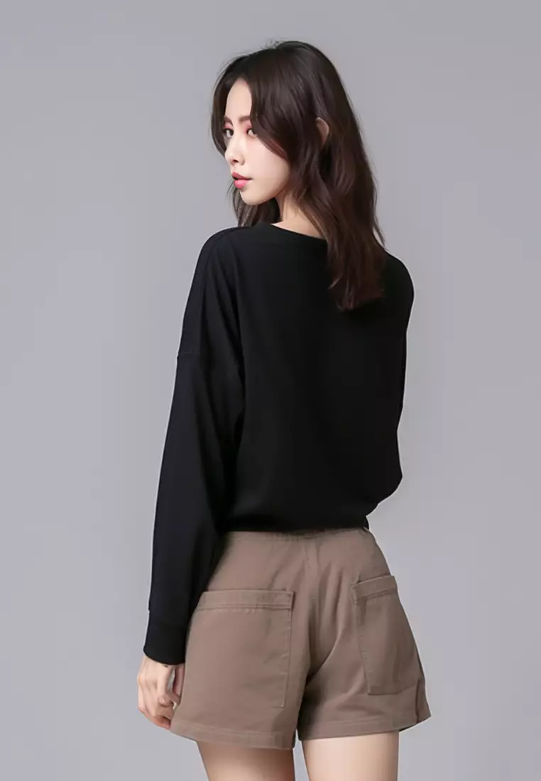 LTB24E LV 03 logoicon bk T-shirt Hitam