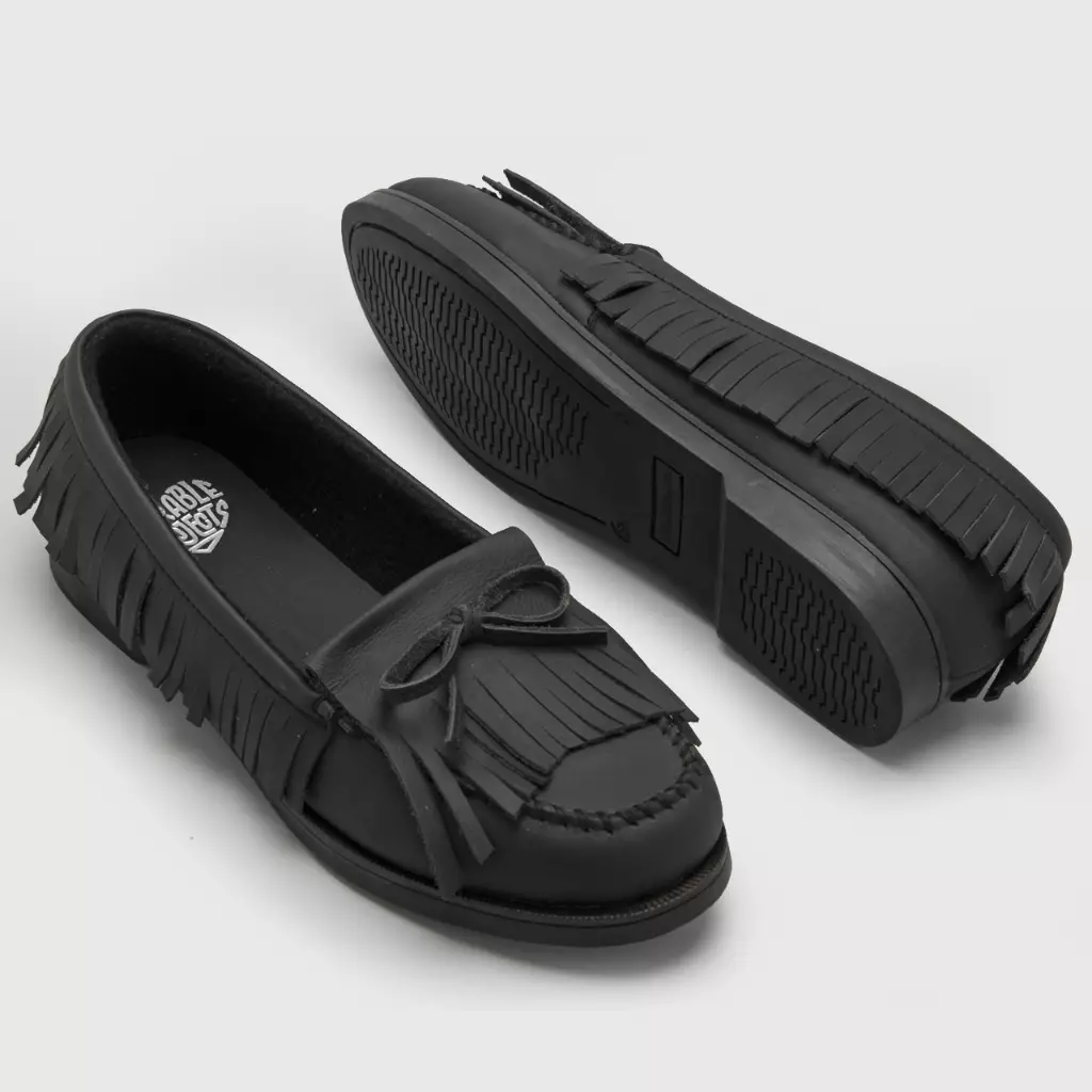Adorable Projects - Aqitra Loafer Genuine Leather Black - Sepatu Wanita