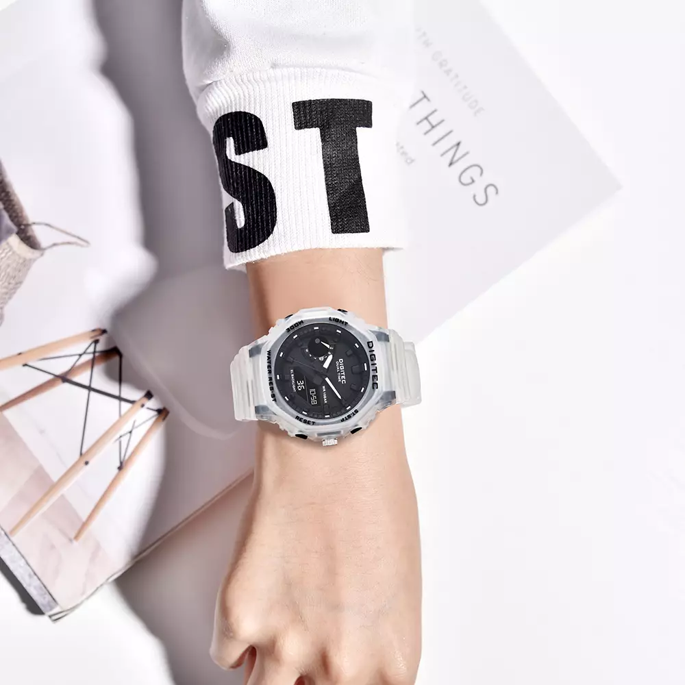 DIGITEC Jam Tangan Analog-Digital Wanita MDA-3119T - WHT4B White