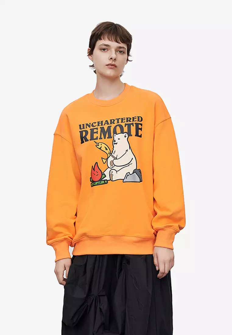 Bear Graphic Print Sweater