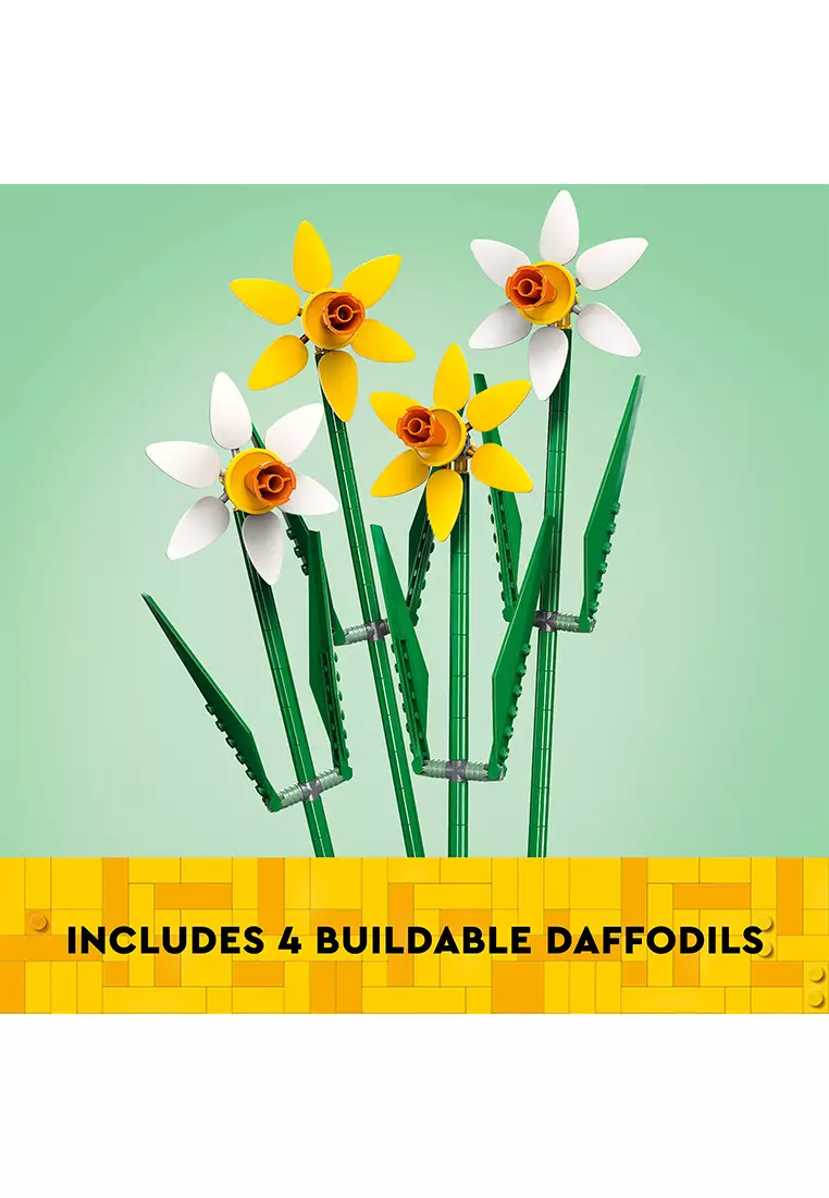 LEL Flowers 40747 Daffodils, Age 8+, Building Blocks, 2024 (216pcs)