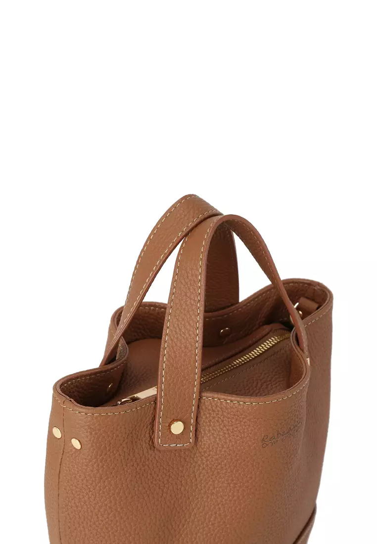 [Online Exclusive] JULIANA Mini Bucket Bag - Caramel