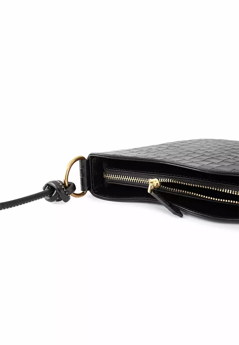 FEMANCE Femance - Calla Black Croc Shoulder Bag 2024 | Buy FEMANCE ...