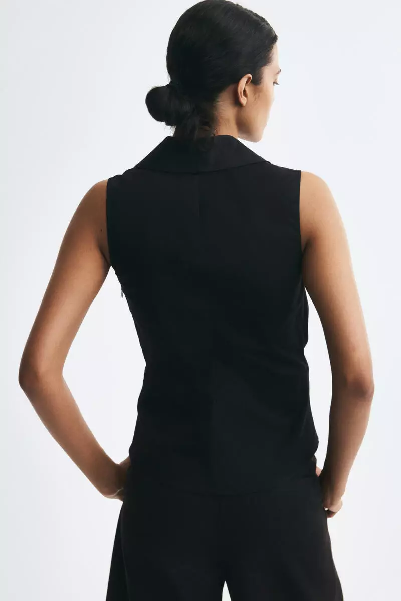 Tie-detail cotton top