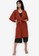 ZALORA BASICS orange Longline Kimono Jacket with Sash 91FC1AA726BE5FGS_1