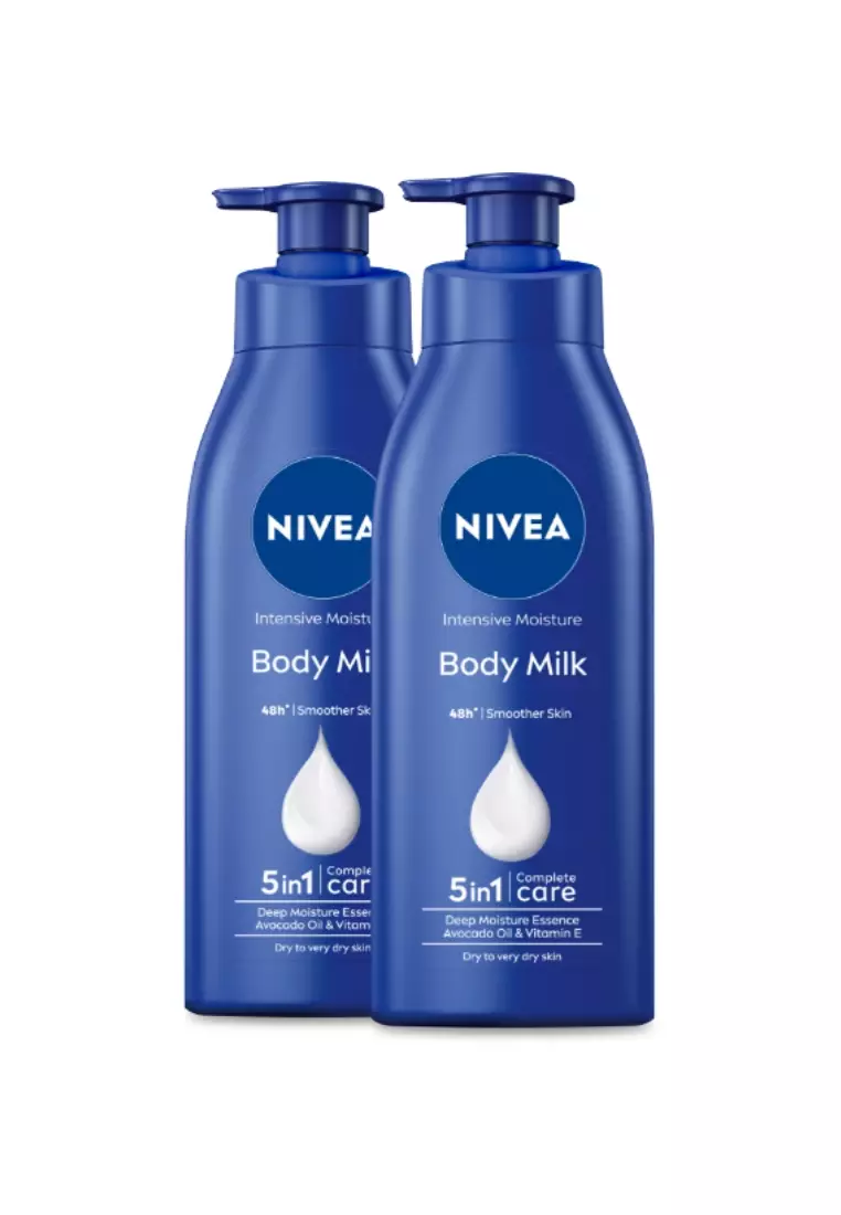 PACK OF 2 Body Lotion Intensive Moisture Body Milk, Moisturizing Lotion for Dry Skin, 550ml
