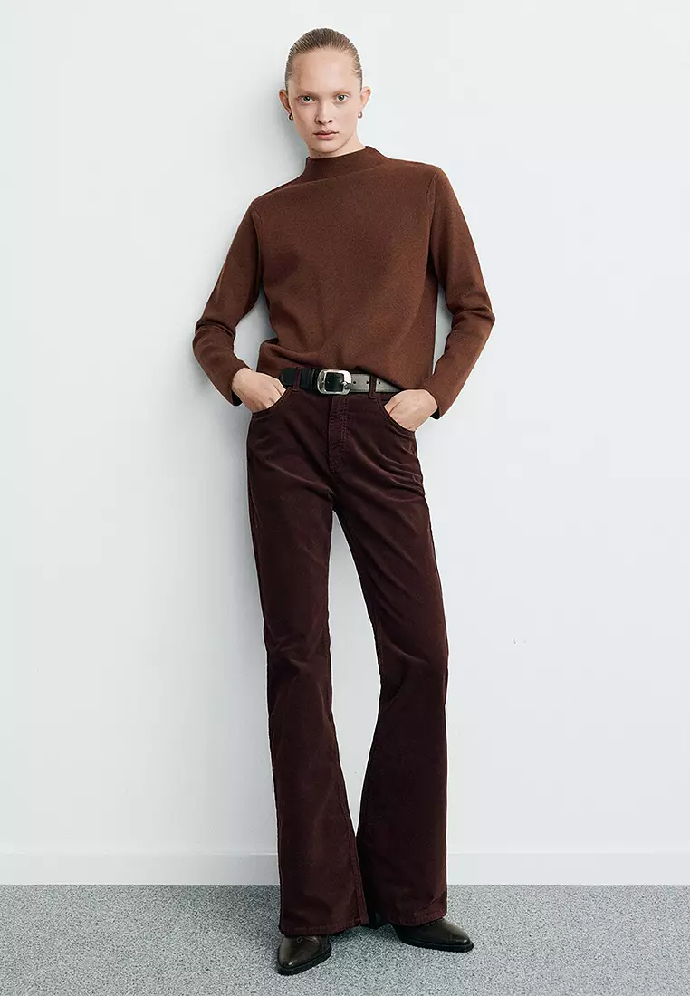 Knitted Sweater With Perkins Neck