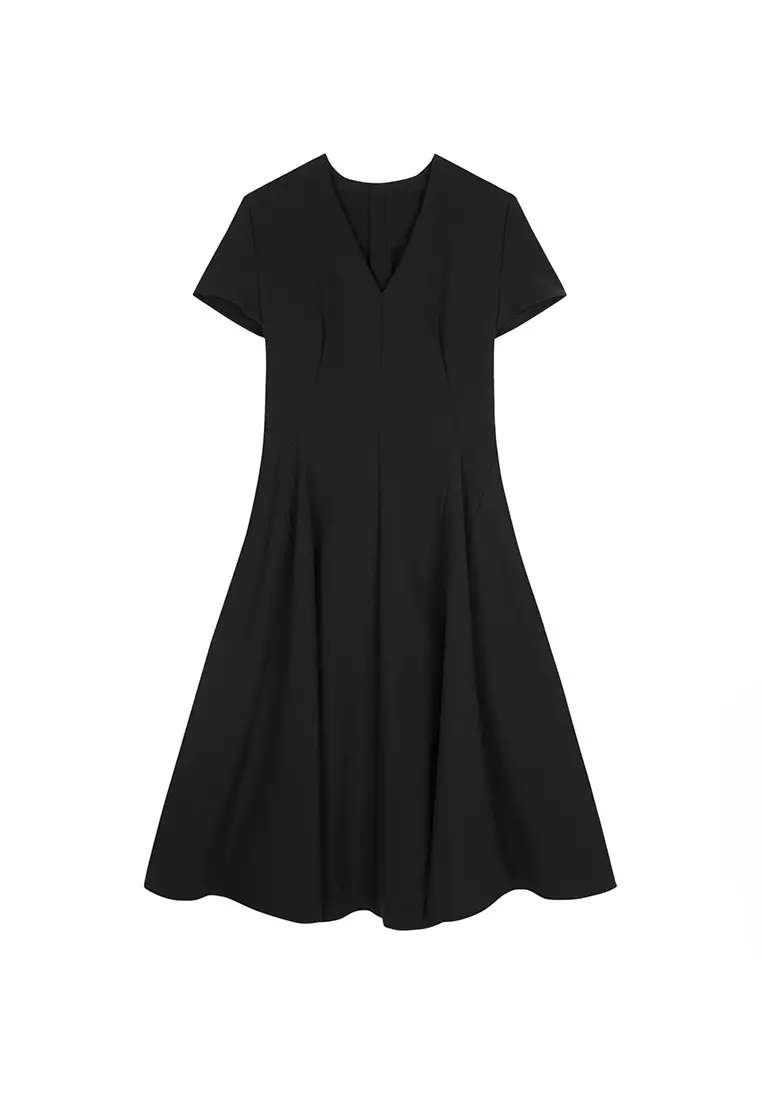 S-Line short-sleeved dress
