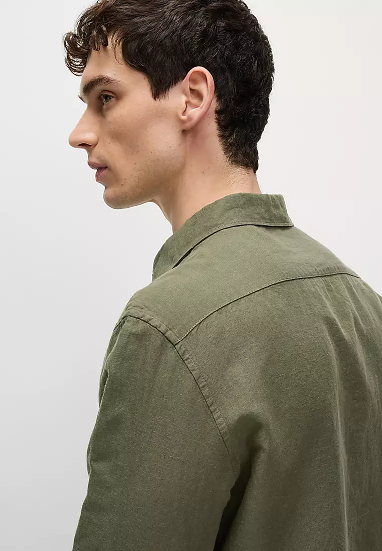 Cotton Linen Blend Shirt