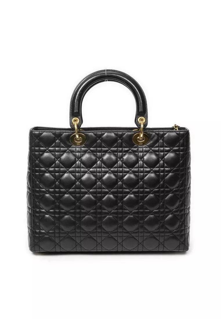 Pre-Loved Large Lady Dior Zip