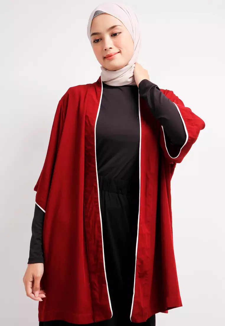 Nade Japan NTA19 KMN Kimono Unisex Polos Maroon With List