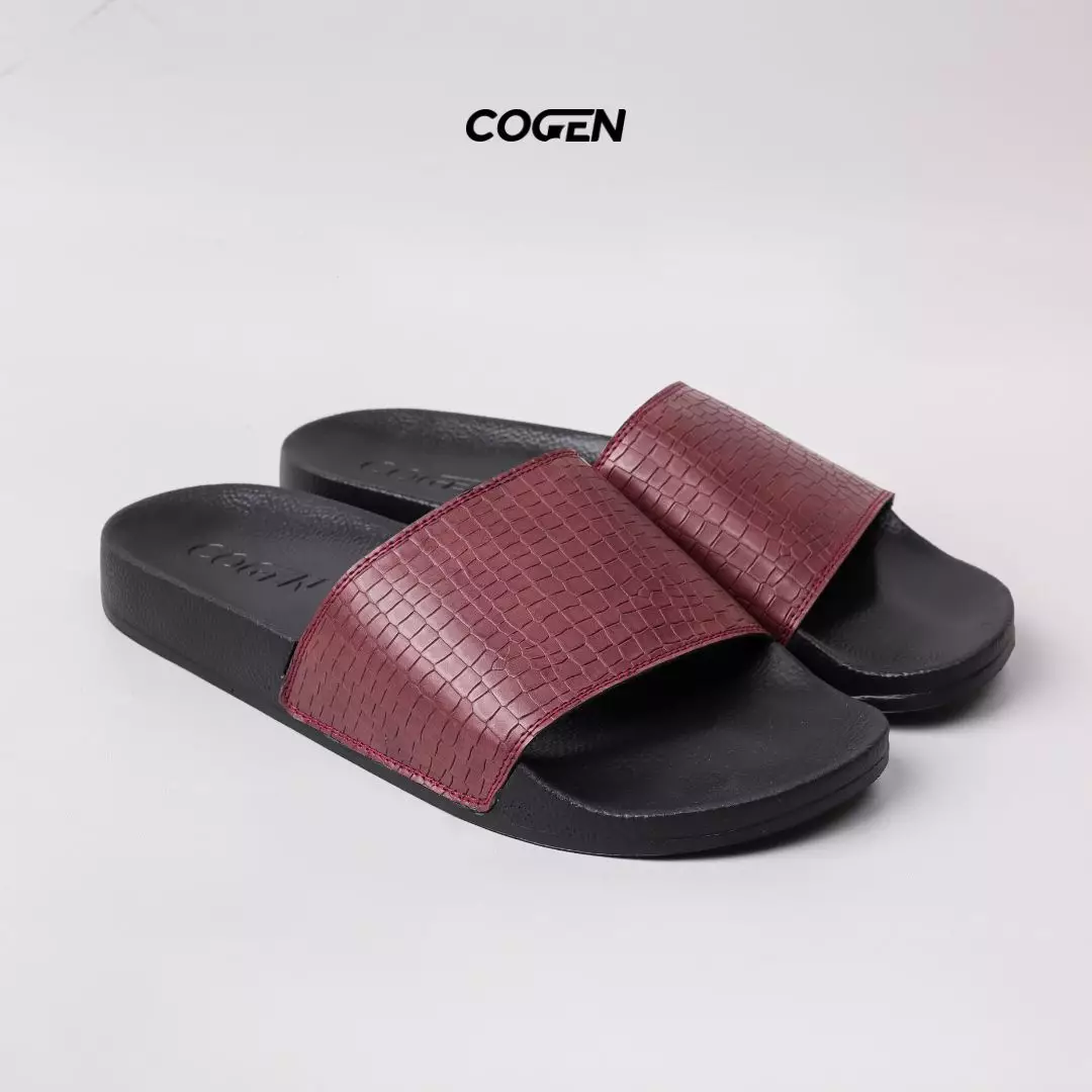 Cogen Sendal Pria Sandal Slip On Selop Croco Series Original