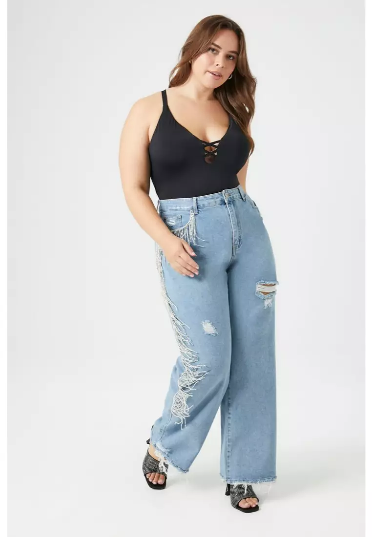 Fringe jeans 2024 forever 21