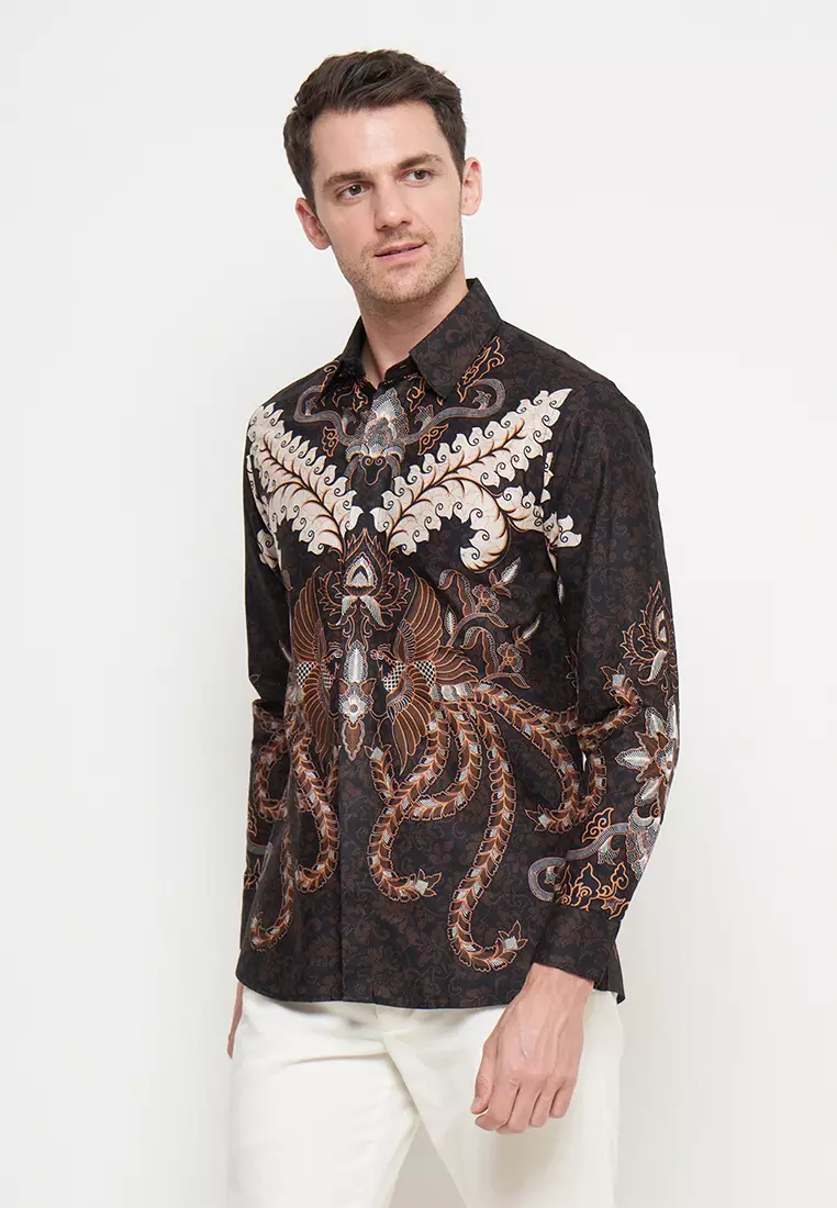 Slimfit Agira Kemeja Batik Pria Lengan Panjang