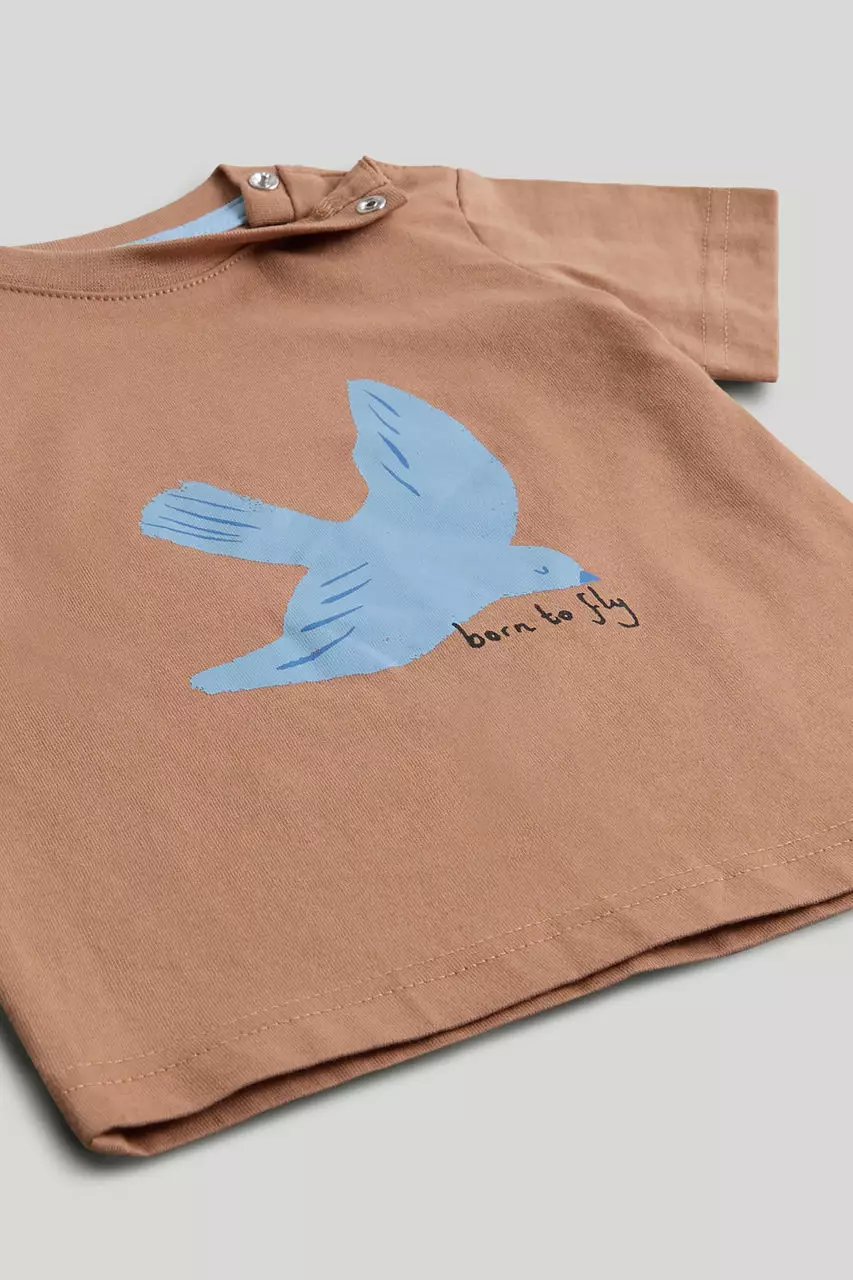 Mothercare Denim Shirt and T-Shirt Set - Set Baju Bayi Laki-laki (Biru)