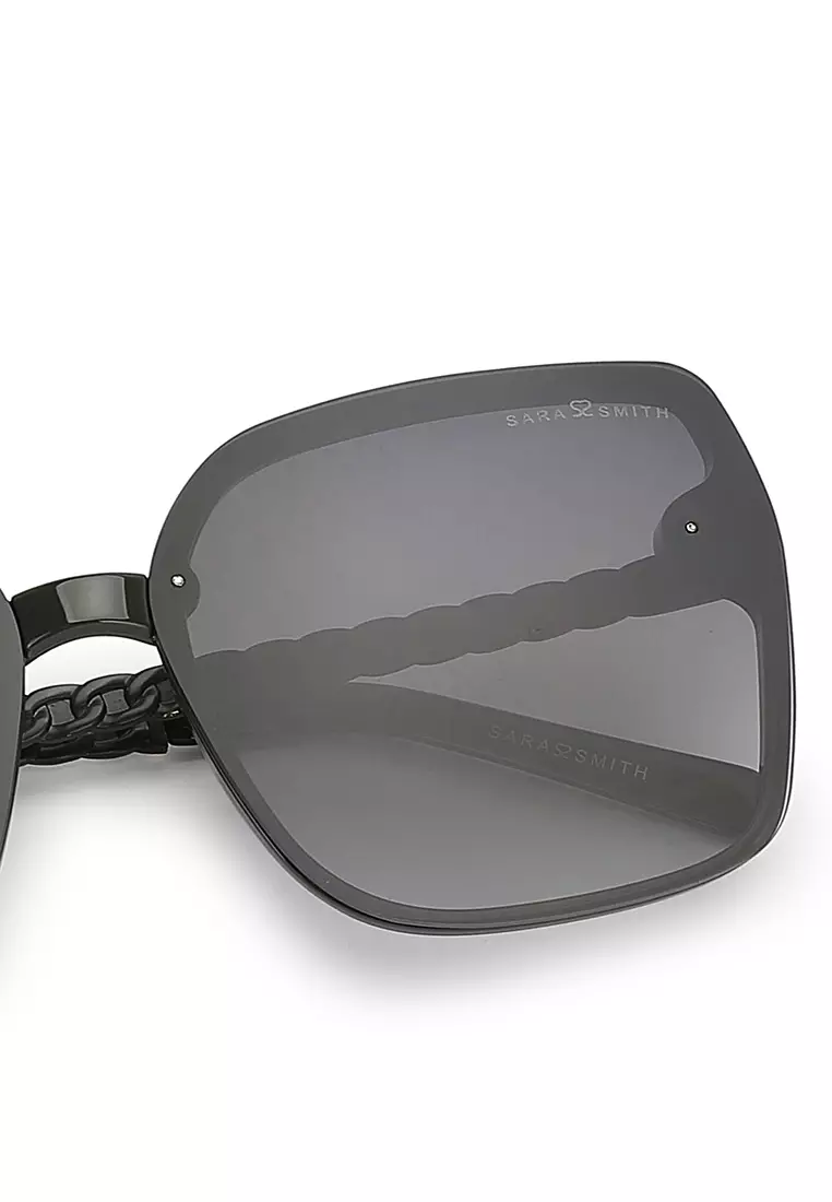 Unisex Fashion Sunglasses (Kacamata Hitam) - Hijau / Abu-Abu