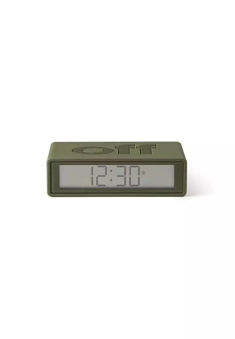 Lexon LEXON FLIP+ Radiocontrolled reversible LCD alarm clock KAKHI