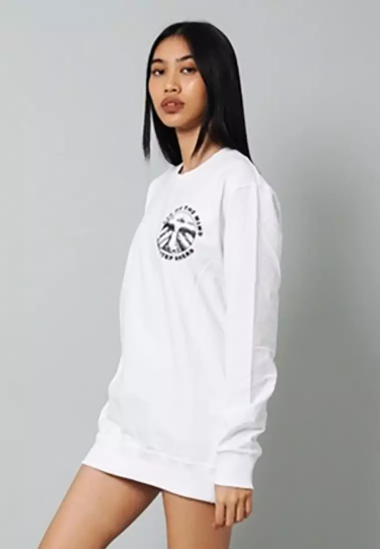 LGS Street - Eye Of the Mind - Sweatshirt - Putih - Streetwear - Unisex - SW.10.H002.001