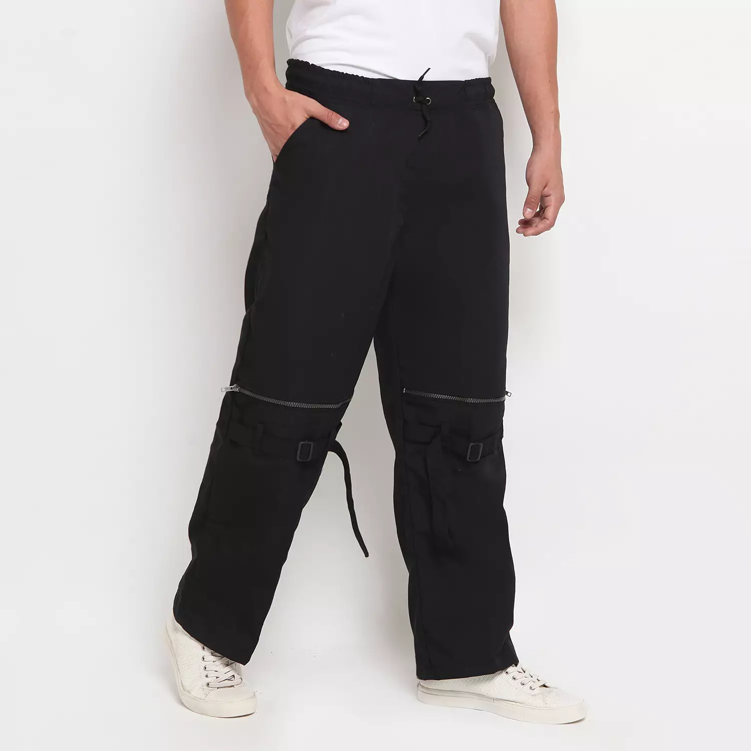 Okechuku KING Celana Panjang Cargo Pria Loose Fit Baggy Pants Streetwear Techwear