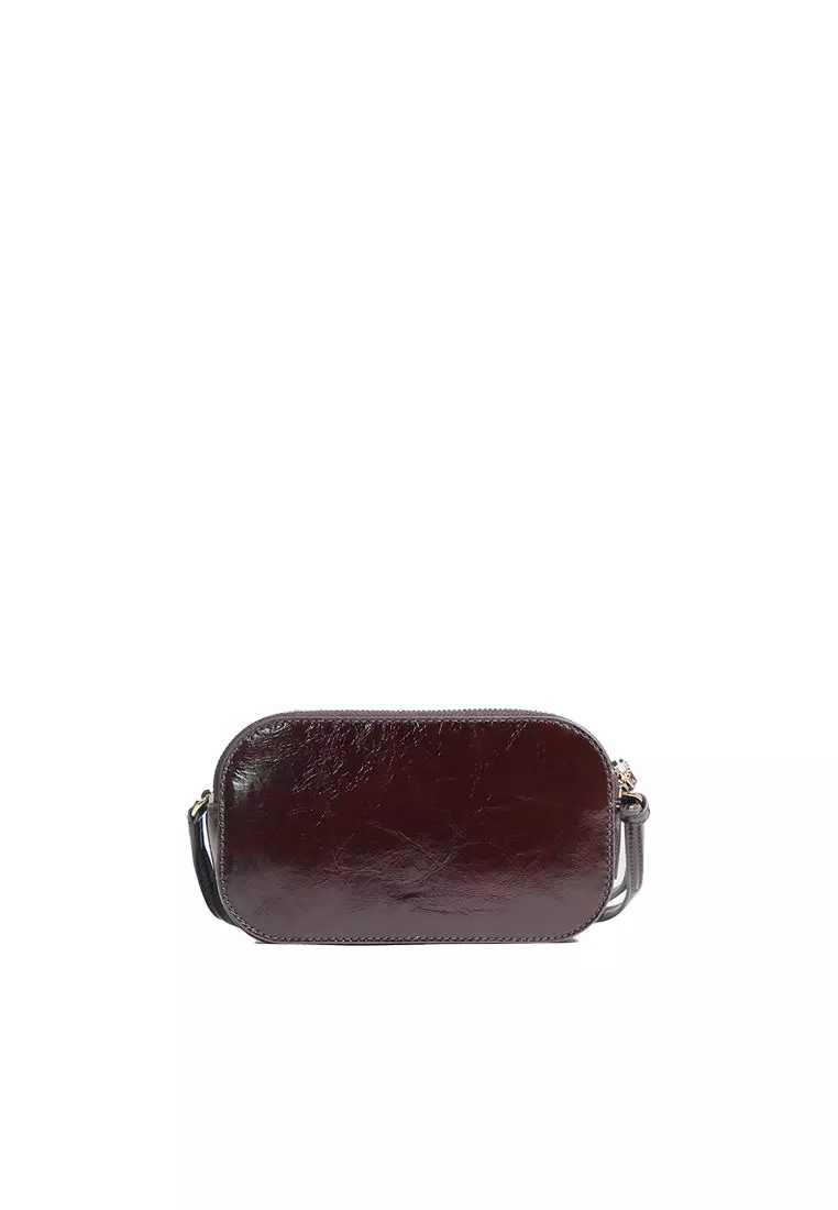 Tory Burch Crinkle Camera Bag In Tempranillo 176893