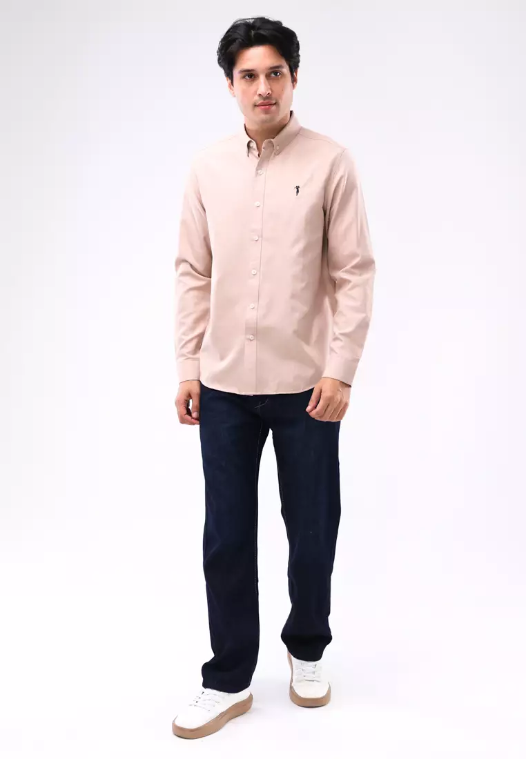 Woven Polo Long Sleeves