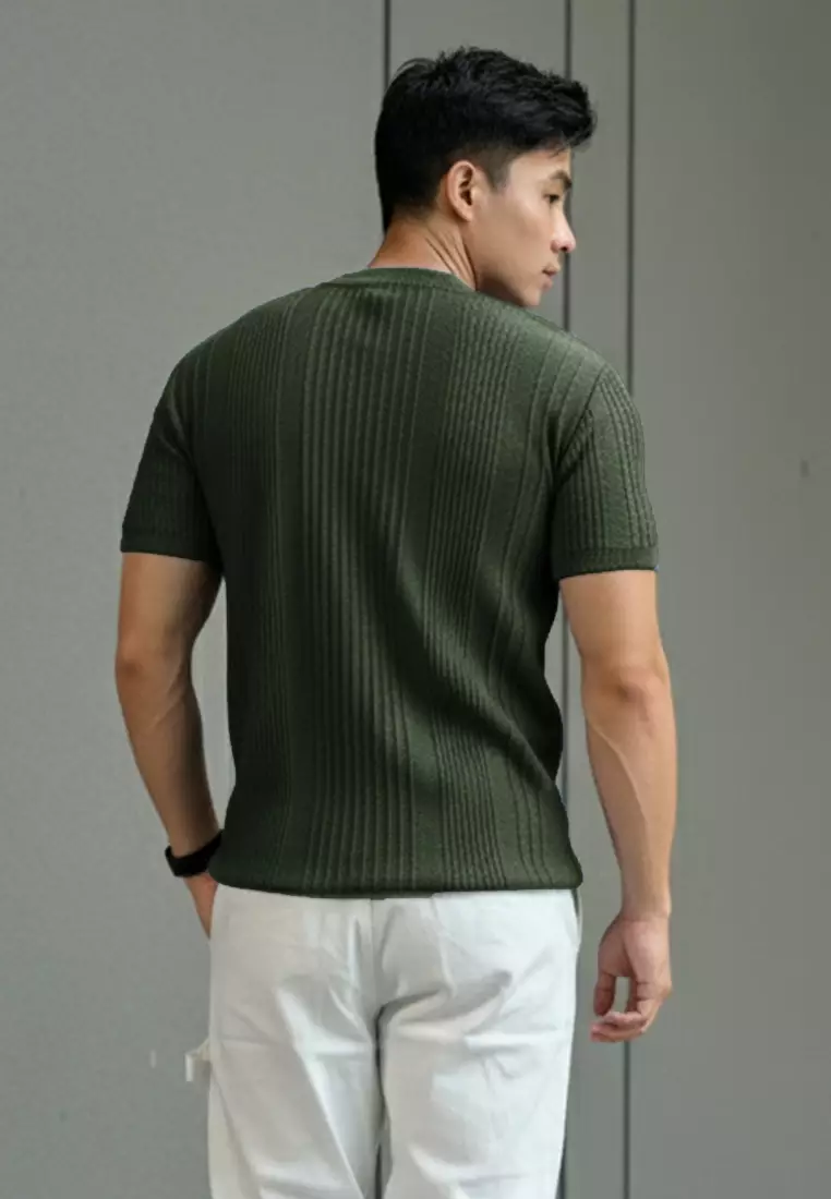 Kale Oxford Army / atasan kaos pria / baju kaos pria / kaos basic pria / kaos rajut