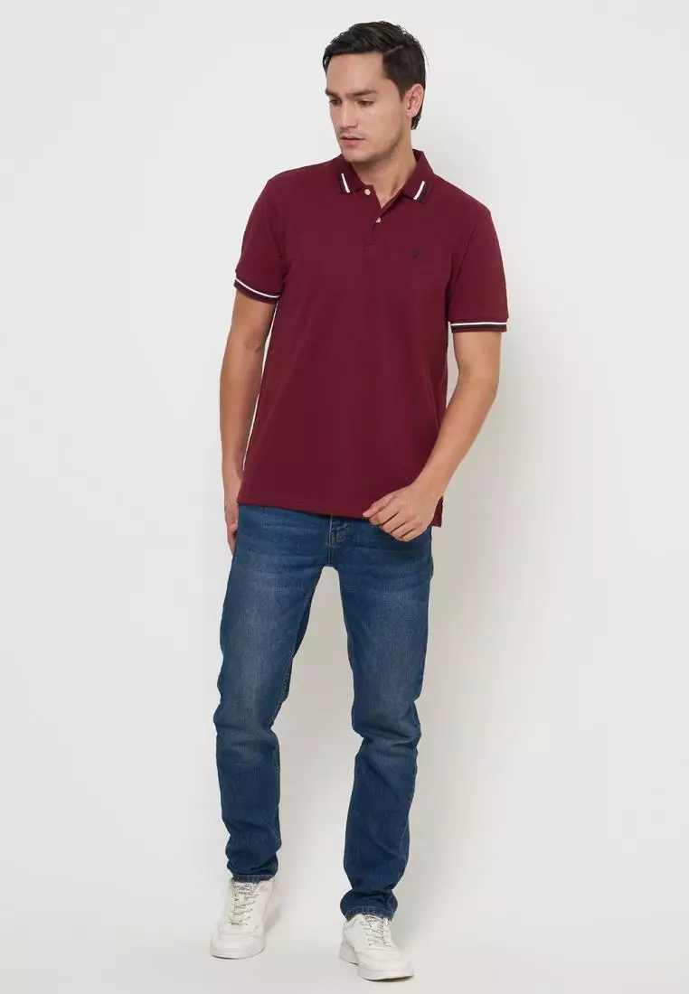 MATSUDA Kaos Polo Shirt Pria Kerah Fukui