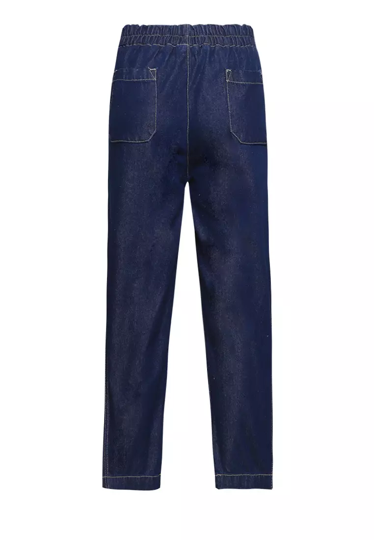 Pito Dito Girl Everlane Celana Kulot Denim Anak Navy