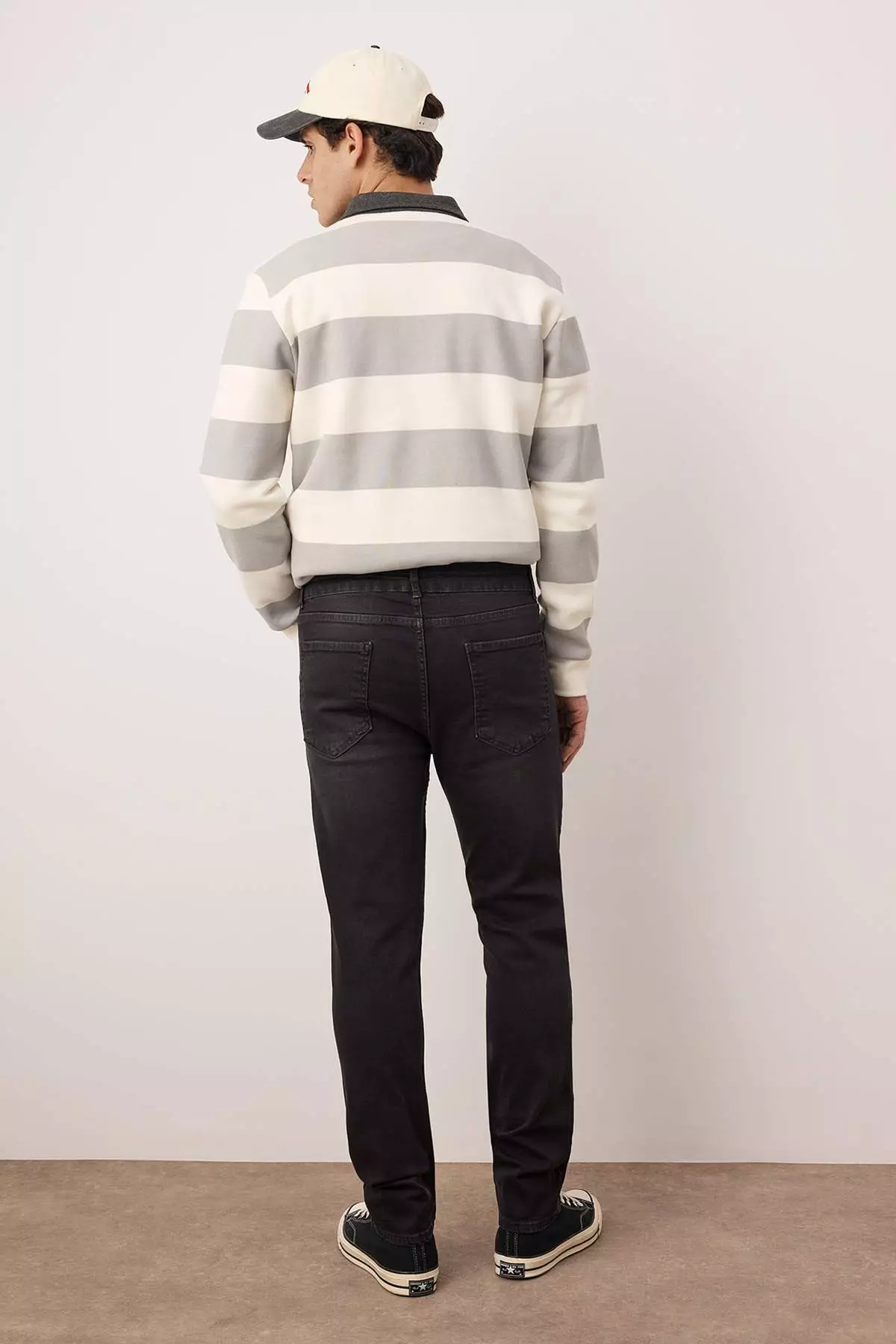Anthracite Regular Fit Jeans Denim Trousers Tmnaw23Je00036