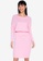 ZALORA BASICS pink Boat Neck Jersey Dress BCDE3AABD8B289GS_1