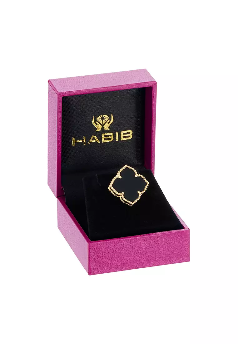 HABIB AL-ZAHRA | Onyx Brooch in 750/18K Yellow Gold 353561124(YG)-ONYX