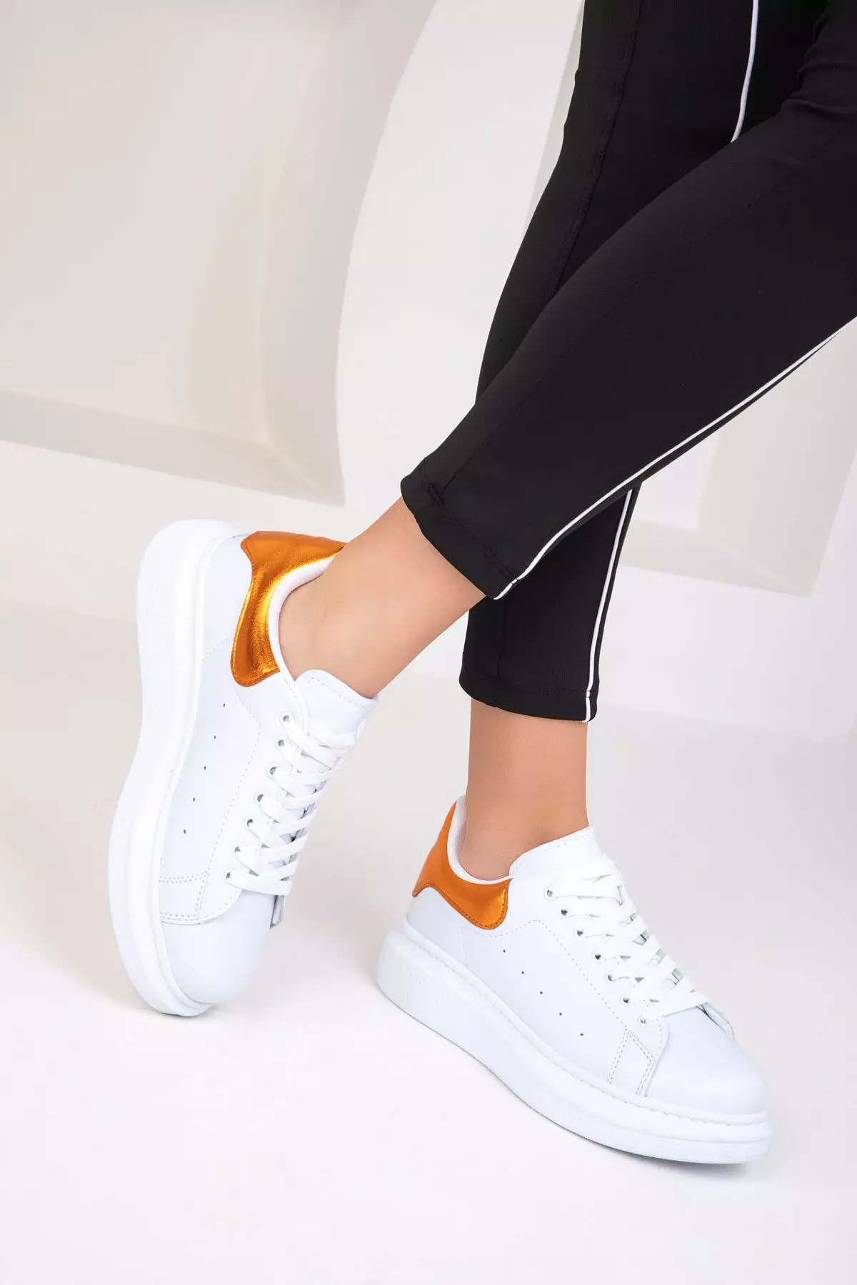 Leather-Look Sneakers