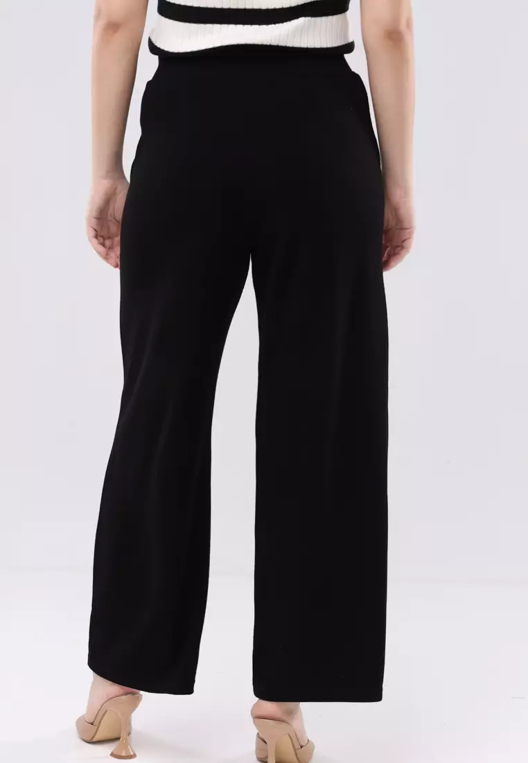 Knitted Wide Leg Pants