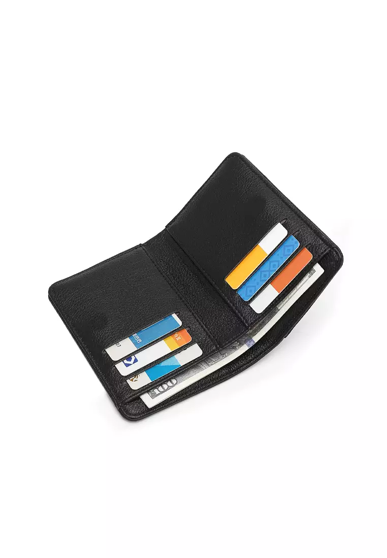 2 In 1 Long Purser with Coin Purse - Black