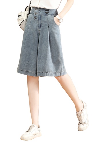 Buy A In Girls Fashion Wide Leg Cropped Jeans Online Zalora Singapore