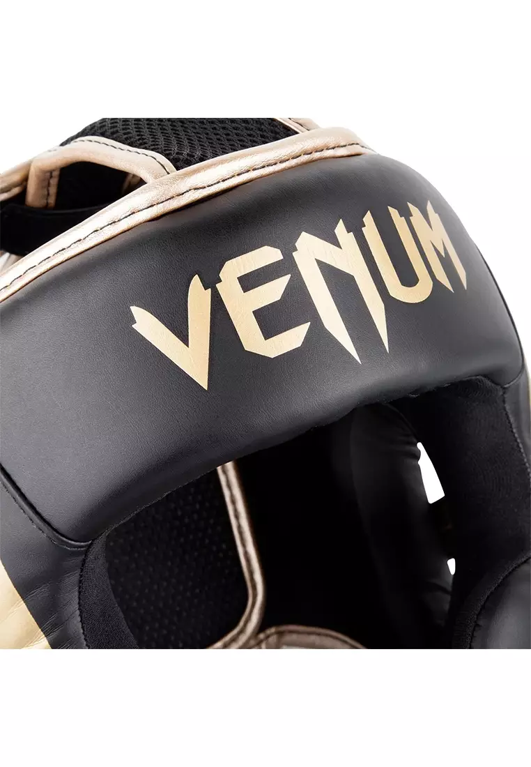 Venum Elite Boxing Headgear - Black/Gold