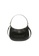 Pinko black Pinko mini half-moon woven decorative adjustable leather hand-held underarm messenger bag 9FC7DAC753987CGS_1