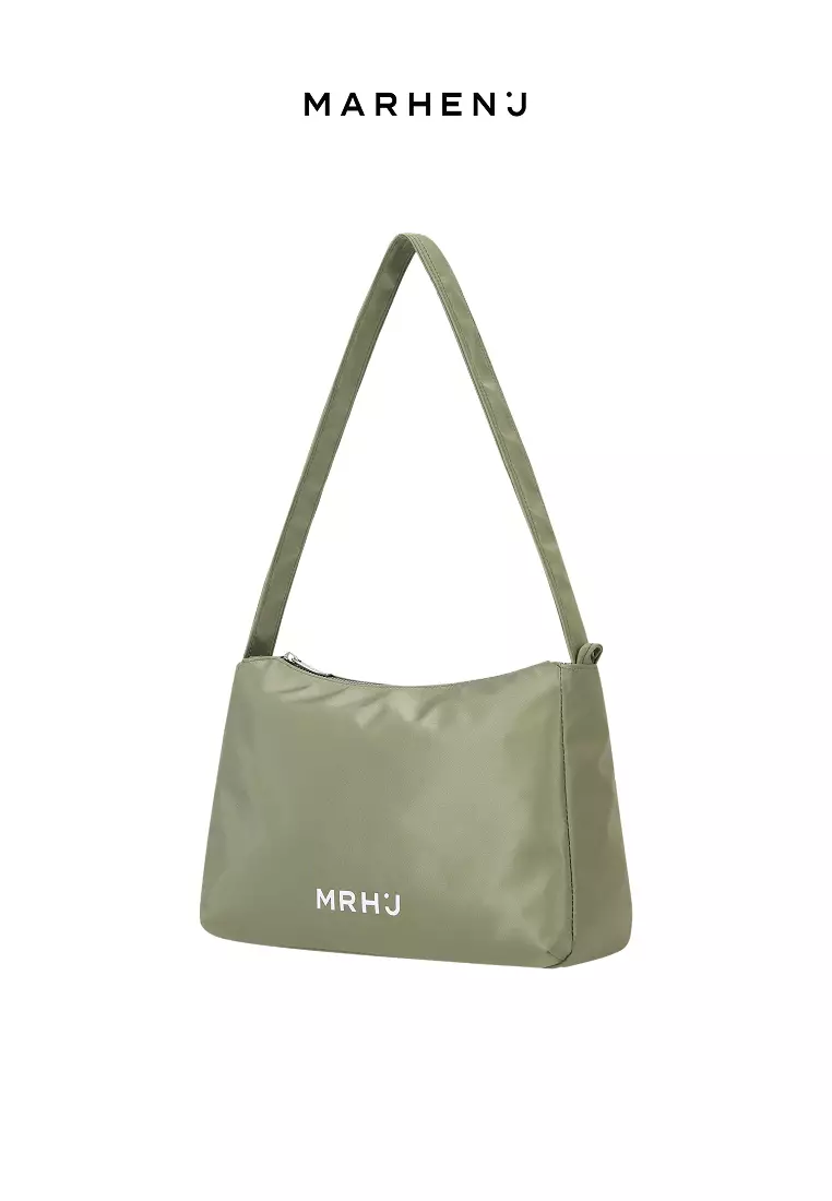 CIA L Nylon Crossbody Bag Sage Green