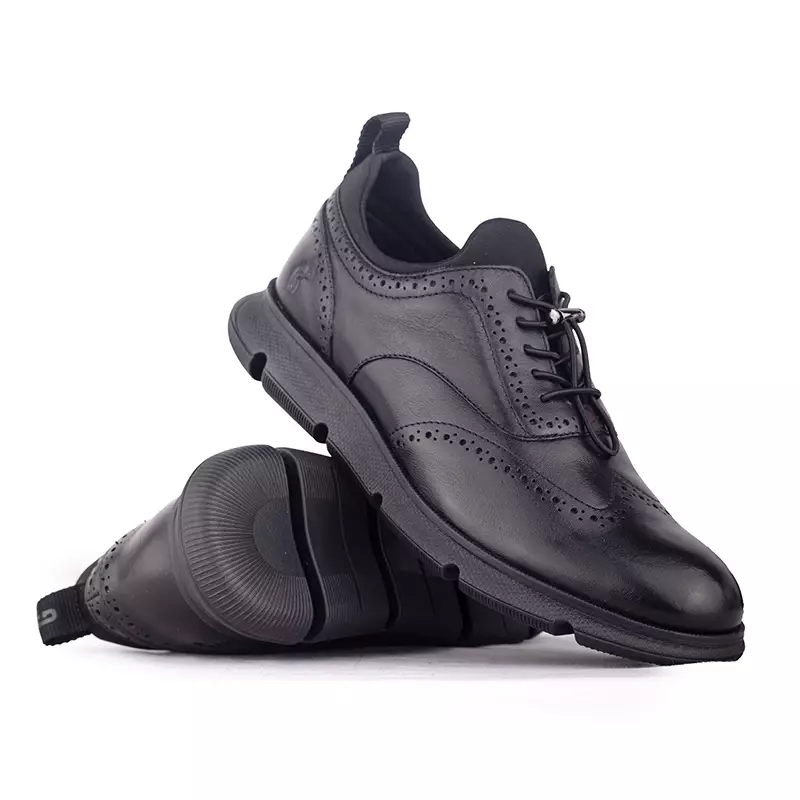 Sepatu Casual Formal Pria Gino Mariani Zenom 1 Hitam