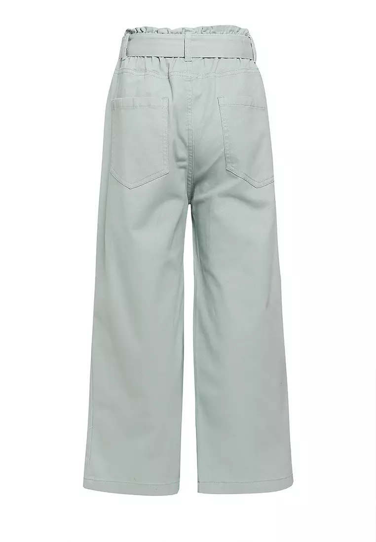 Pito Dito Girl Anansie Celana Kulot Katun Anak Hijau - Size 4