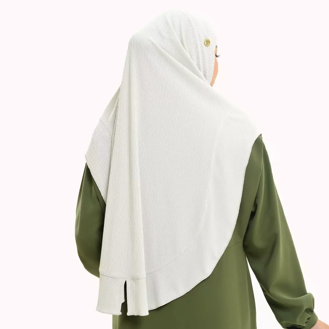 Rabbani - Kerudung Instan Muslim Wanita Laxeda Exclusive XXL - Silver Birch