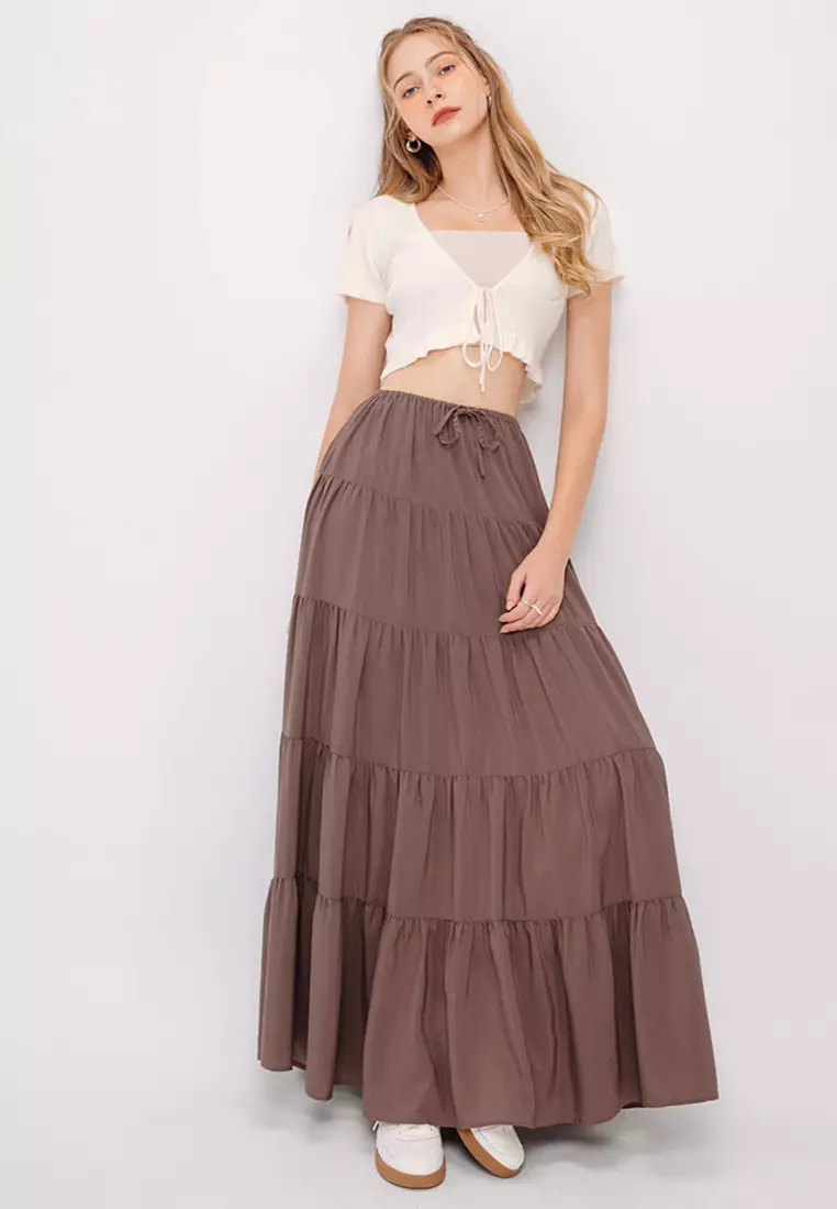 Ruffled Maxi Skirt