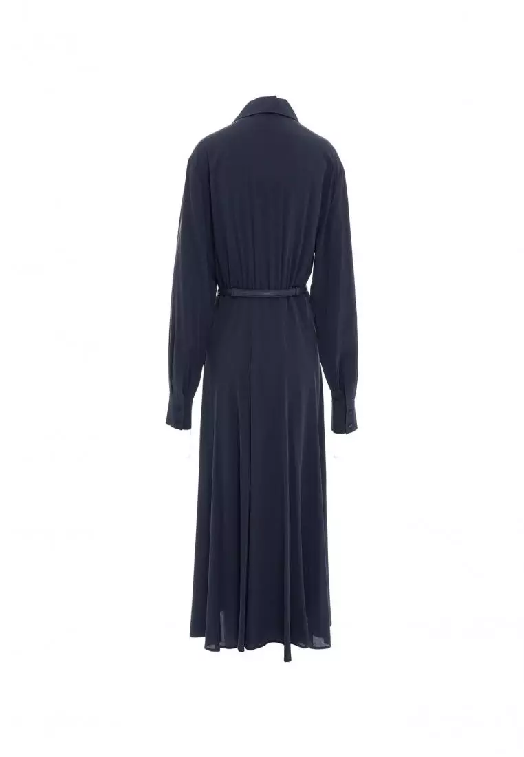 Max Mara Dress in silk MAX MARA Blue ZALORA