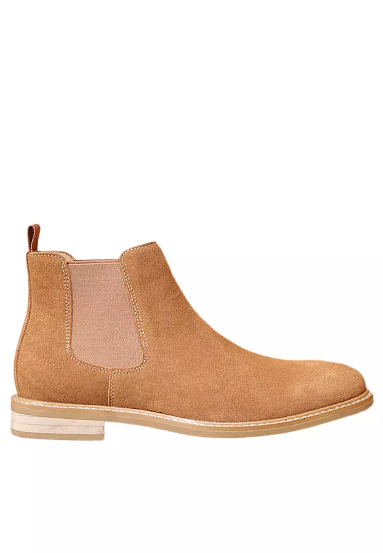 Mens camel suede 2025 chelsea boots