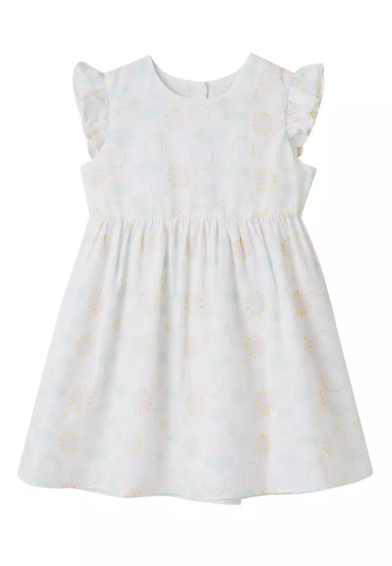 Girls white store cotton dress